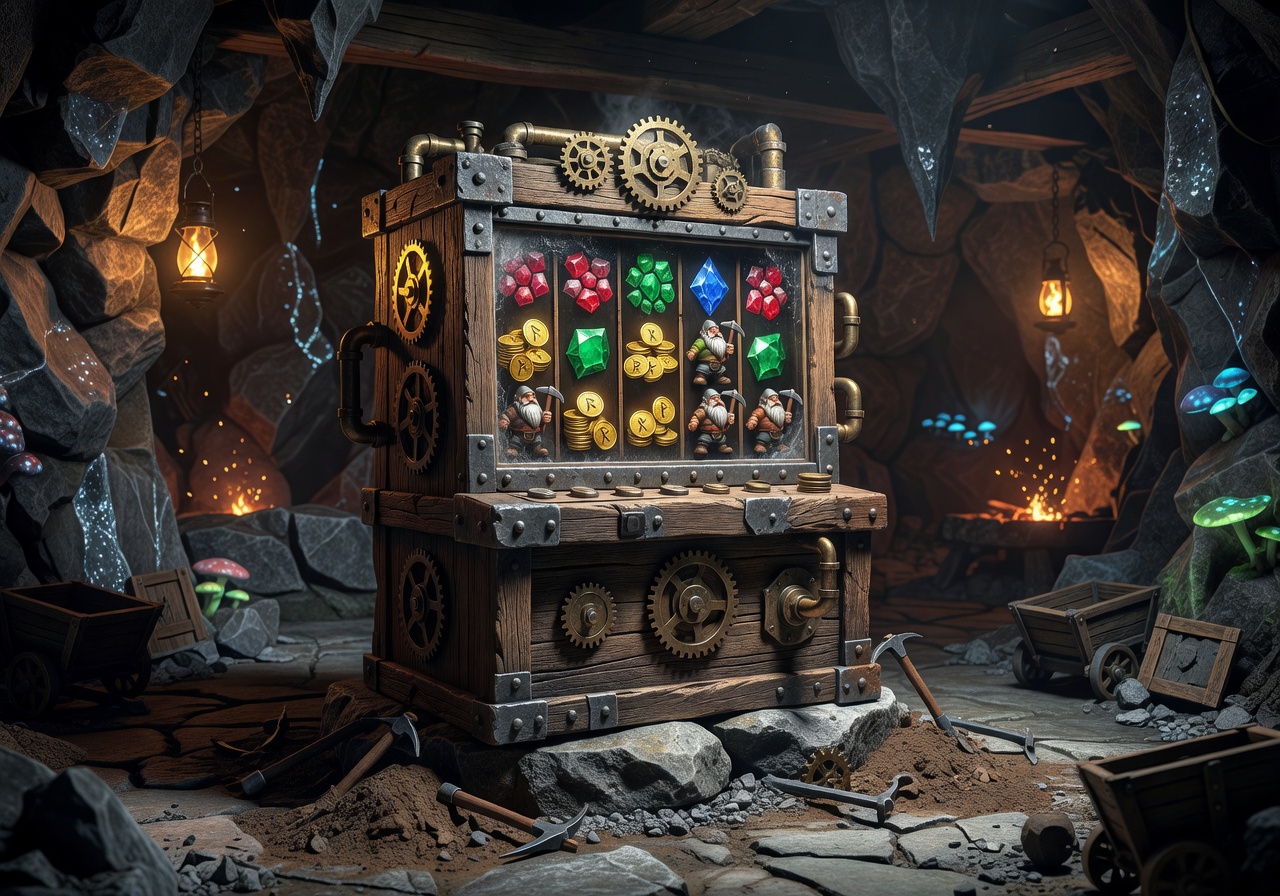 Dwarves Mine Slot Game featuring gold coins